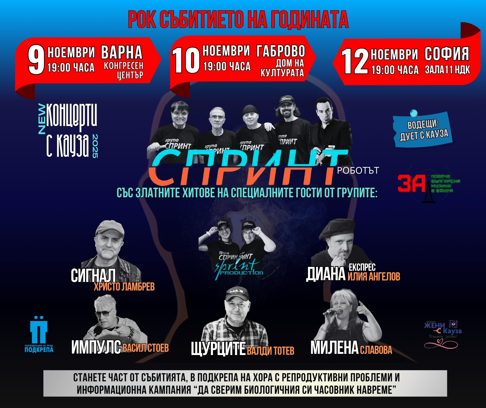 „РОК СЪБИТИЕТО НА ГОДИНАТА: СПРИНТ – РОБОТЪТ“ ПОКОРЯВА ВАРНА, ГАБРОВО И СОФИЯ!