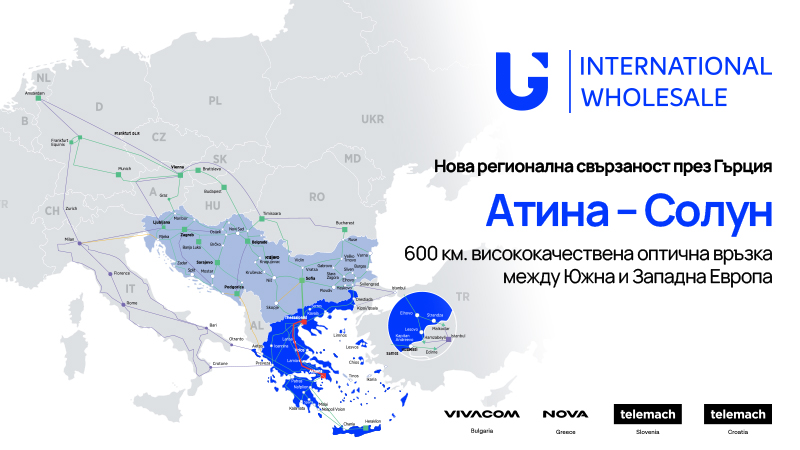 United Group разшири оптичната си мрежа с подземен оптичен кабел между Атина и Солун